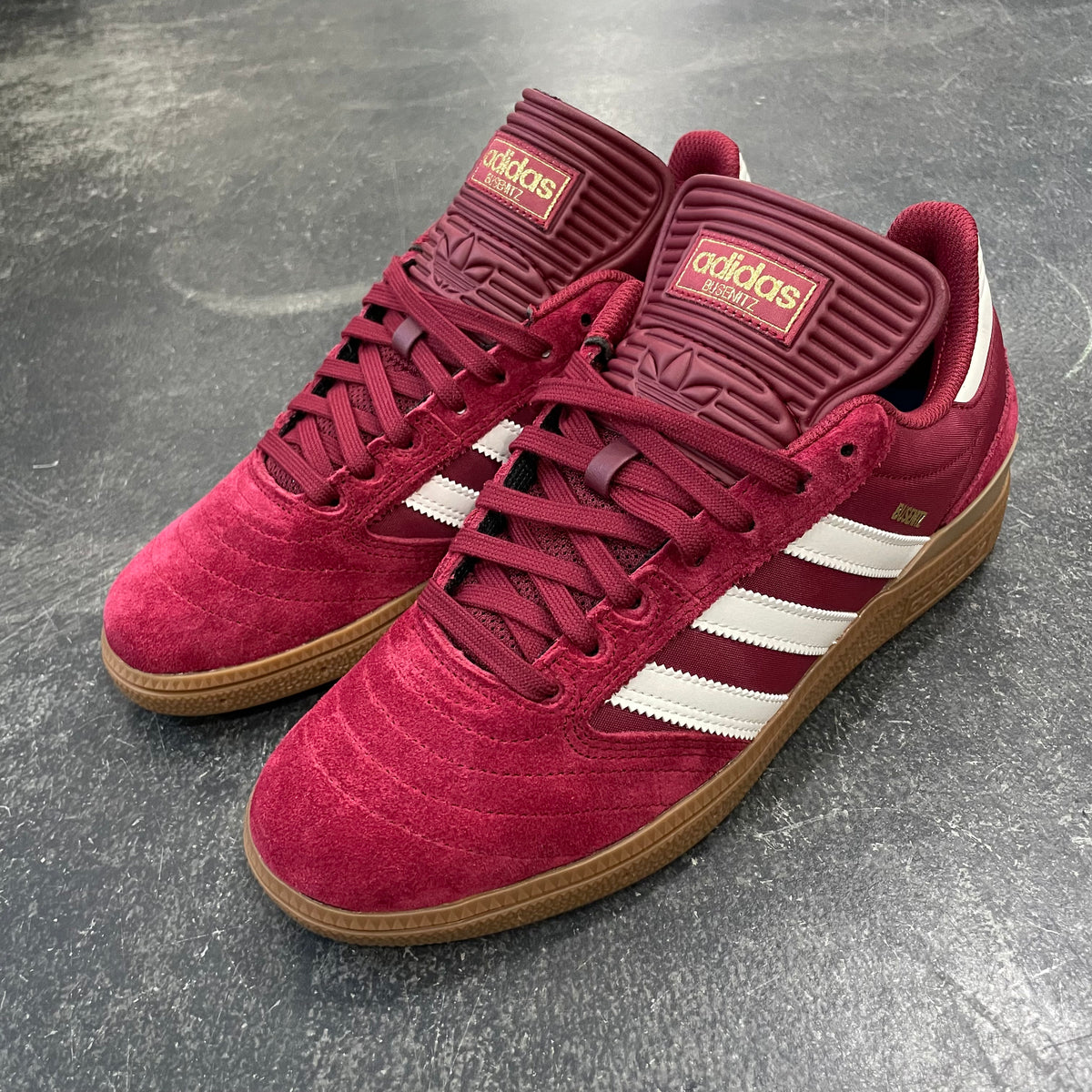 Adidas Busenitz Burgundy White Gold 561 Skate