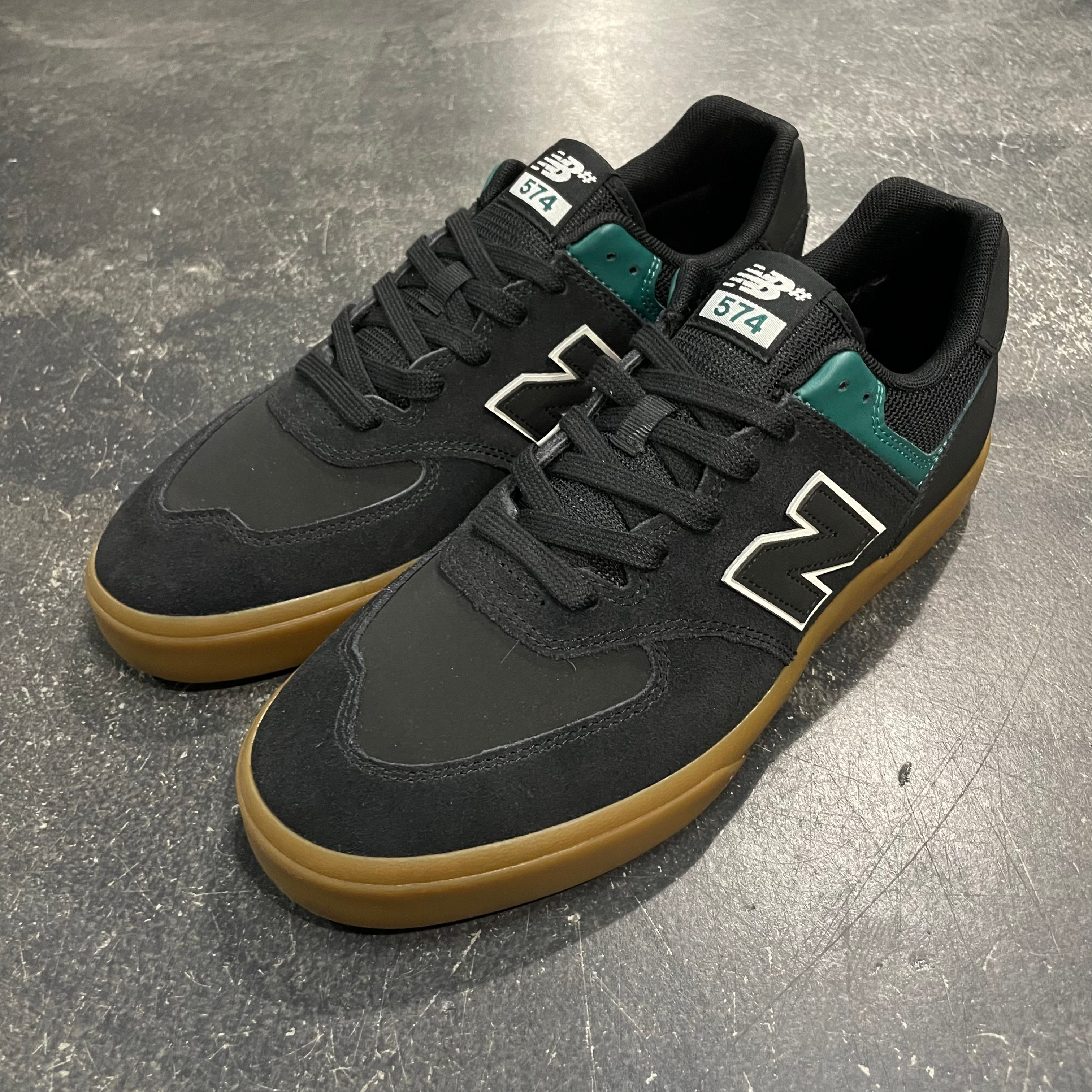 New Balance Numeric 574 Vulc Black Green 561 Skate