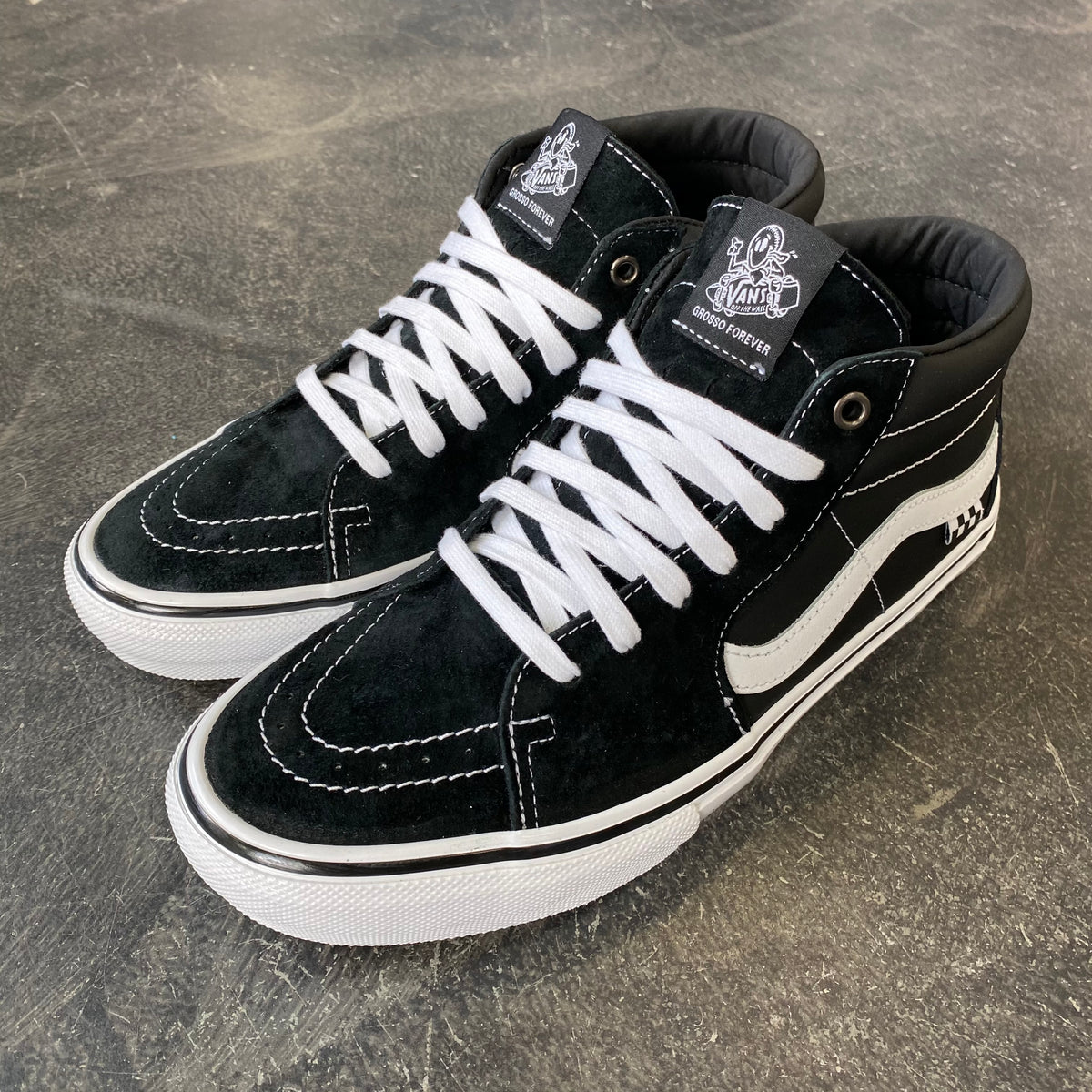 Vans Skate Grosso Mid Black/White/Emo Leather SALE – 561 Skate